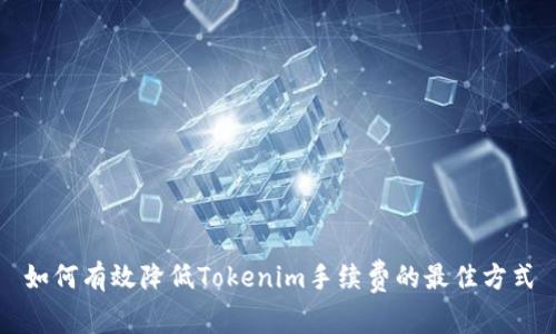 如何有效降低Tokenim手续费的最佳方式